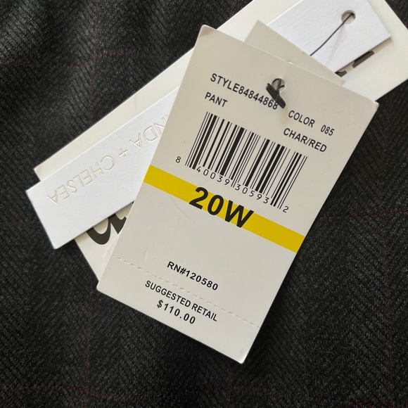 Amanda + Chelsea Alex Pant Womans 20W Comfort Waist Modern Fit Stretch Ankle - Picture 4 of 11